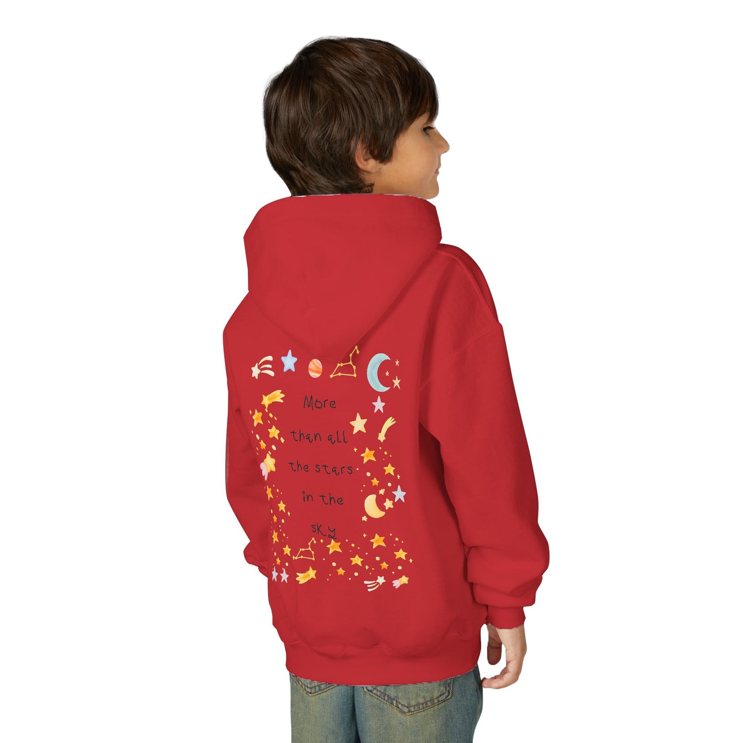 Kids MORE THAN ALL THE STARS Artwork Hoodie