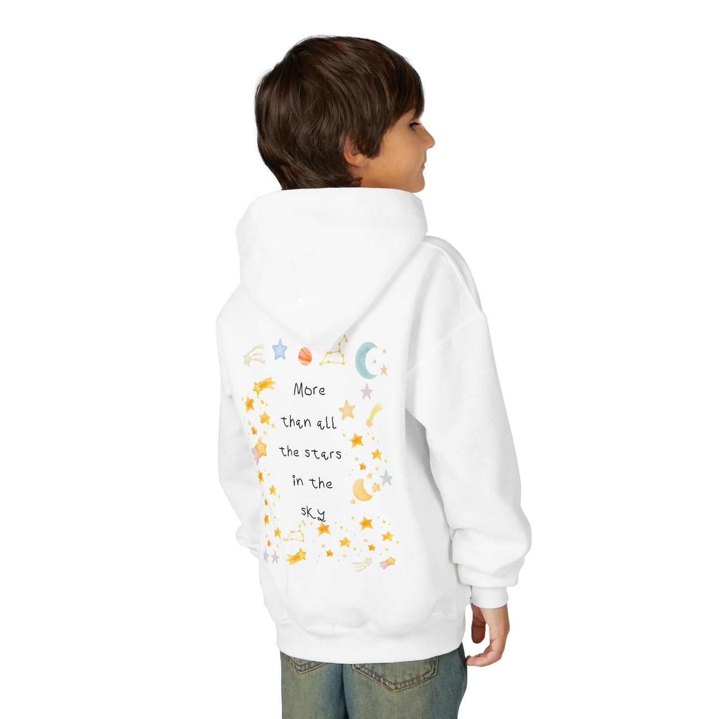 Kids MORE THAN ALL THE STARS Artwork Hoodie