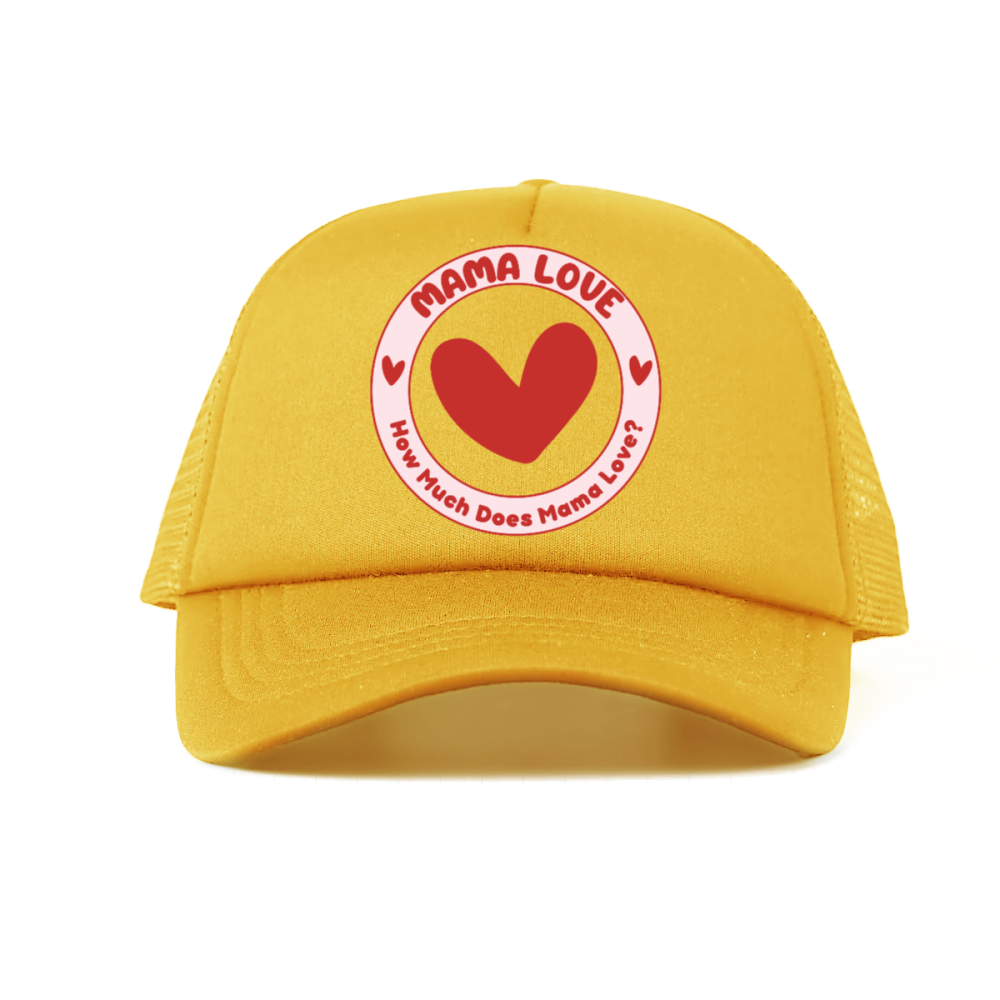 π Mama Love Foam Trucker Hat β Red Circle Logo