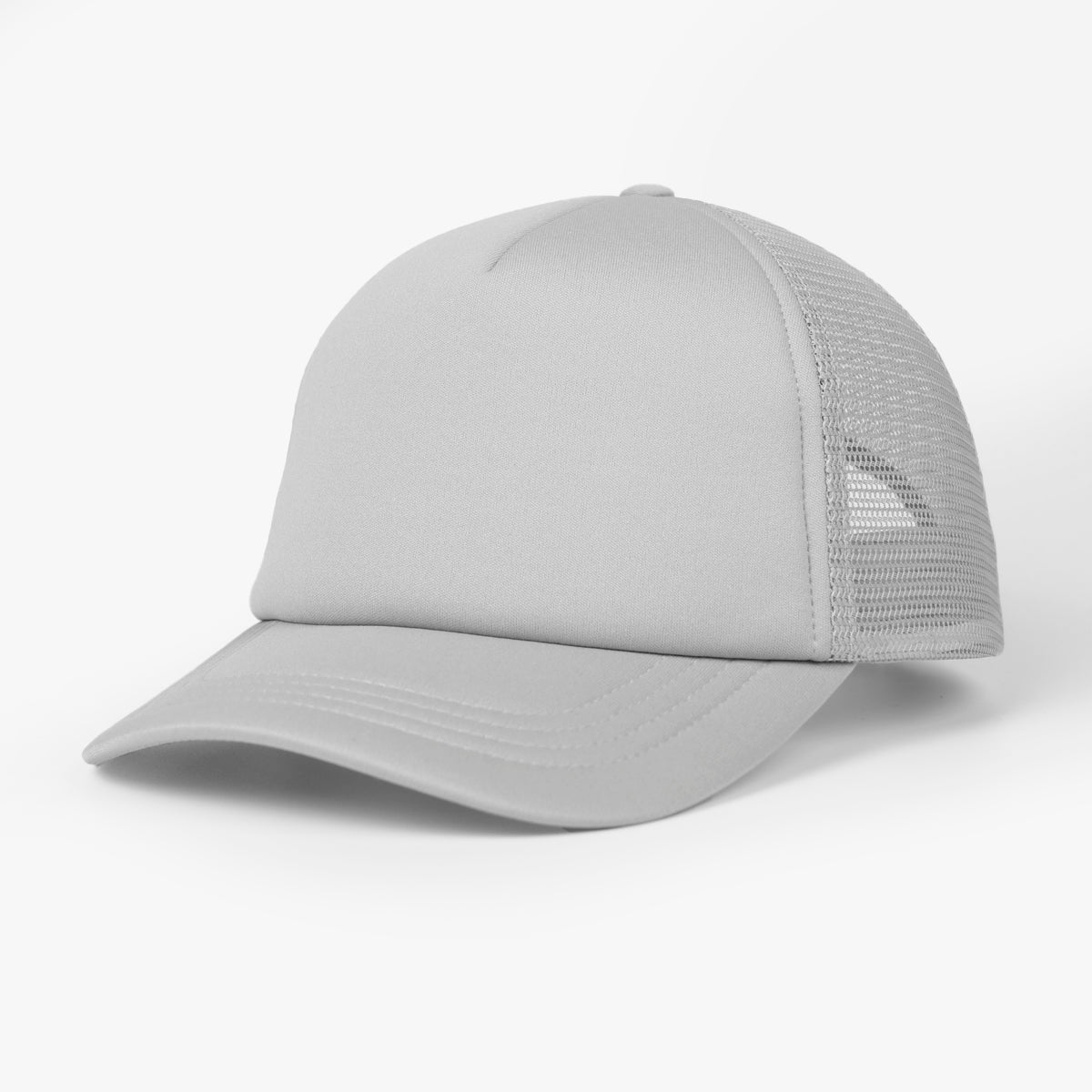 🌈 Mama Love Foam Trucker Hat – Light Pink Circle Logo