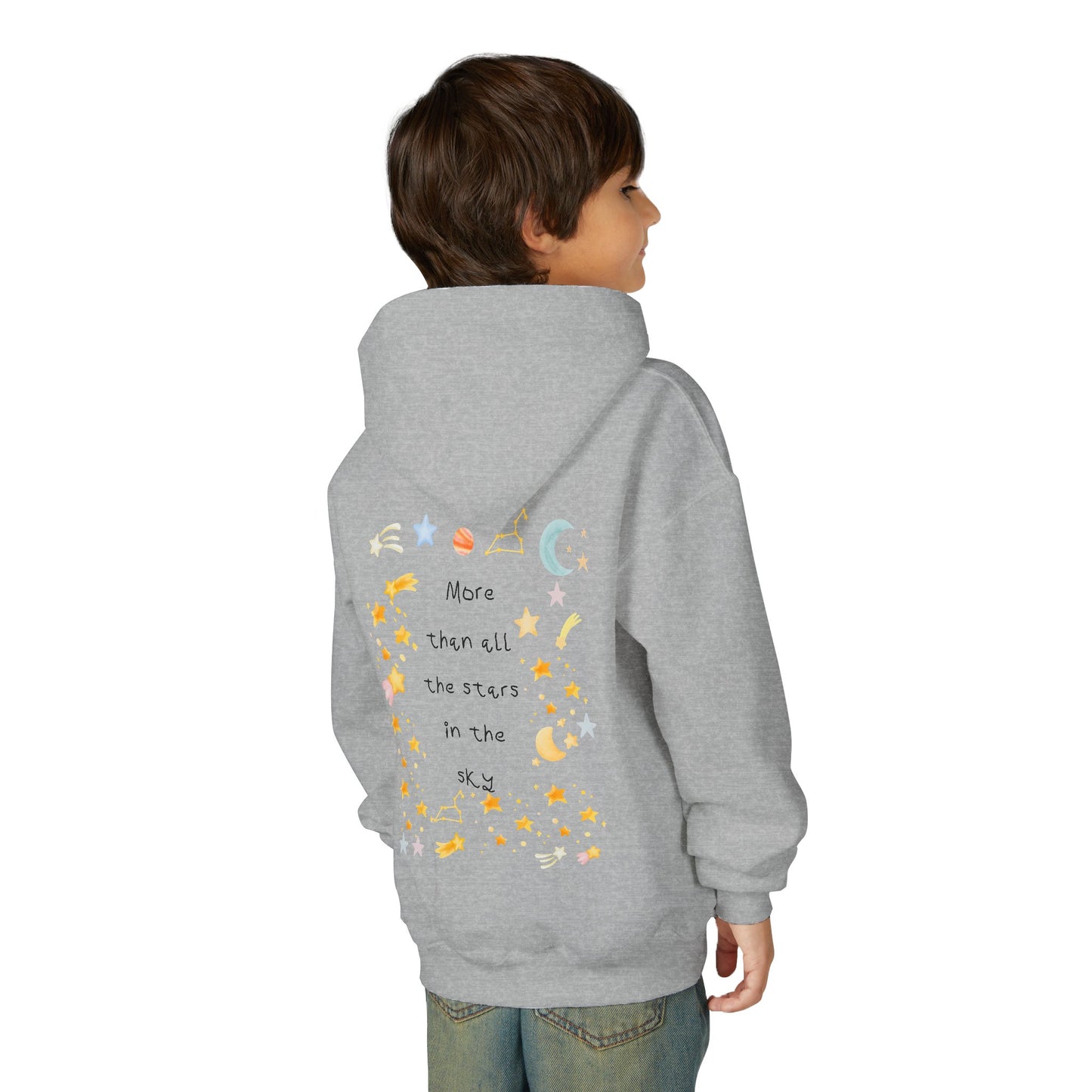 Kids MORE THAN ALL THE STARS Artwork Hoodie