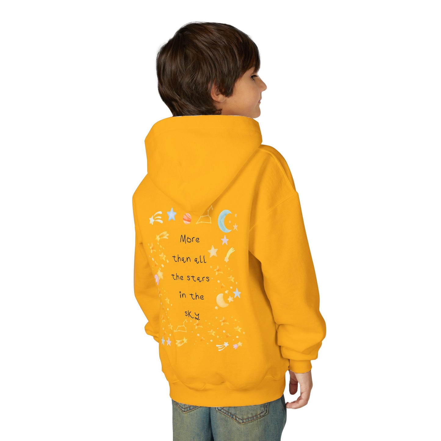 Kids MORE THAN ALL THE STARS Artwork Hoodie