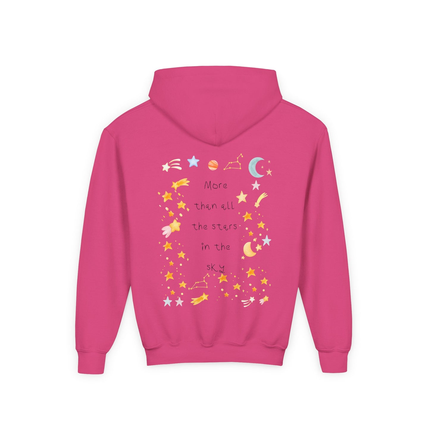 Kids MORE THAN ALL THE STARS Artwork Hoodie