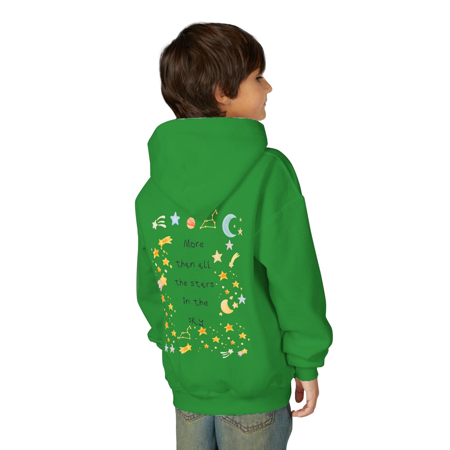 Kids MORE THAN ALL THE STARS Artwork Hoodie