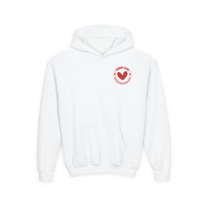 KIDS MORE THAN ALL THE WATER IN THE OCEAN HOODIE - MAGENTA FRONT LOGO