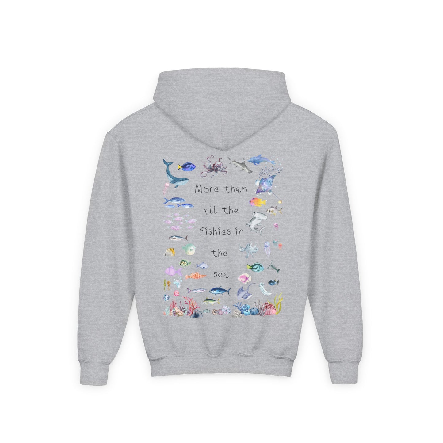 Kids MORE THAN ALL THE FISHIES Artwork Hoodie
