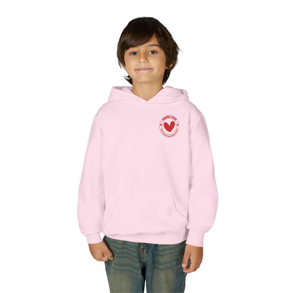 KIDS MORE THAN ALL THE WATER IN THE OCEAN HOODIE - MAGENTA FRONT LOGO
