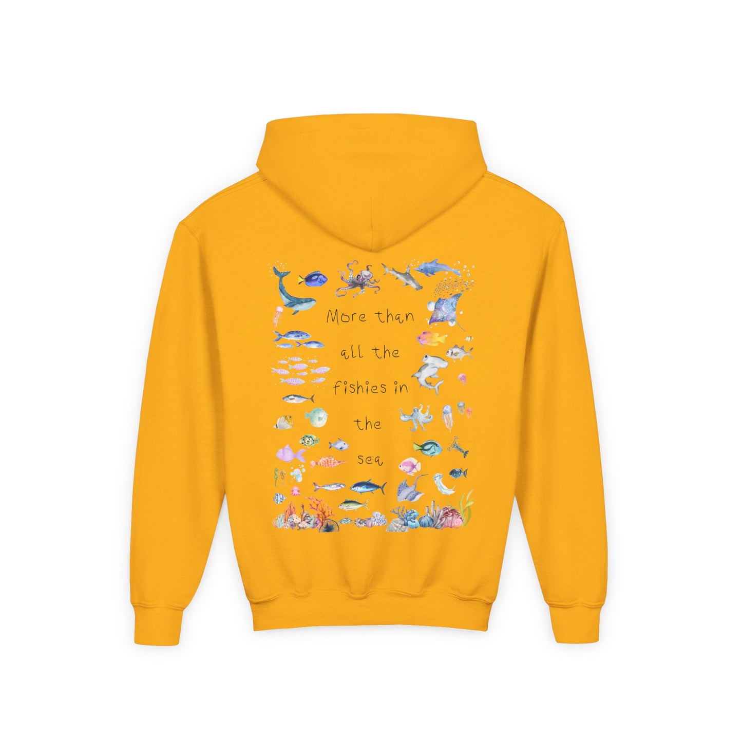 Kids MORE THAN ALL THE FISHIES Artwork Hoodie