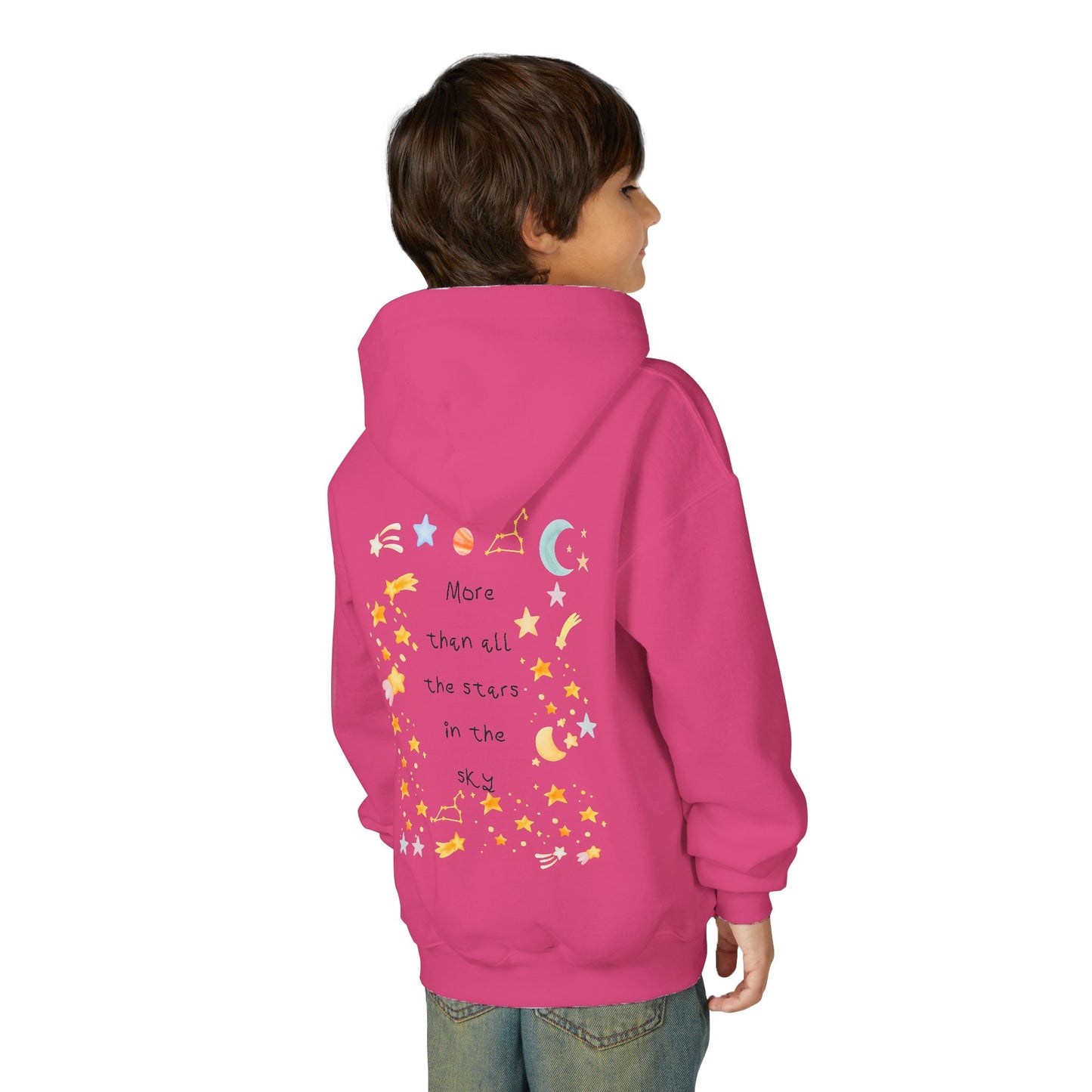Kids MORE THAN ALL THE STARS Artwork Hoodie