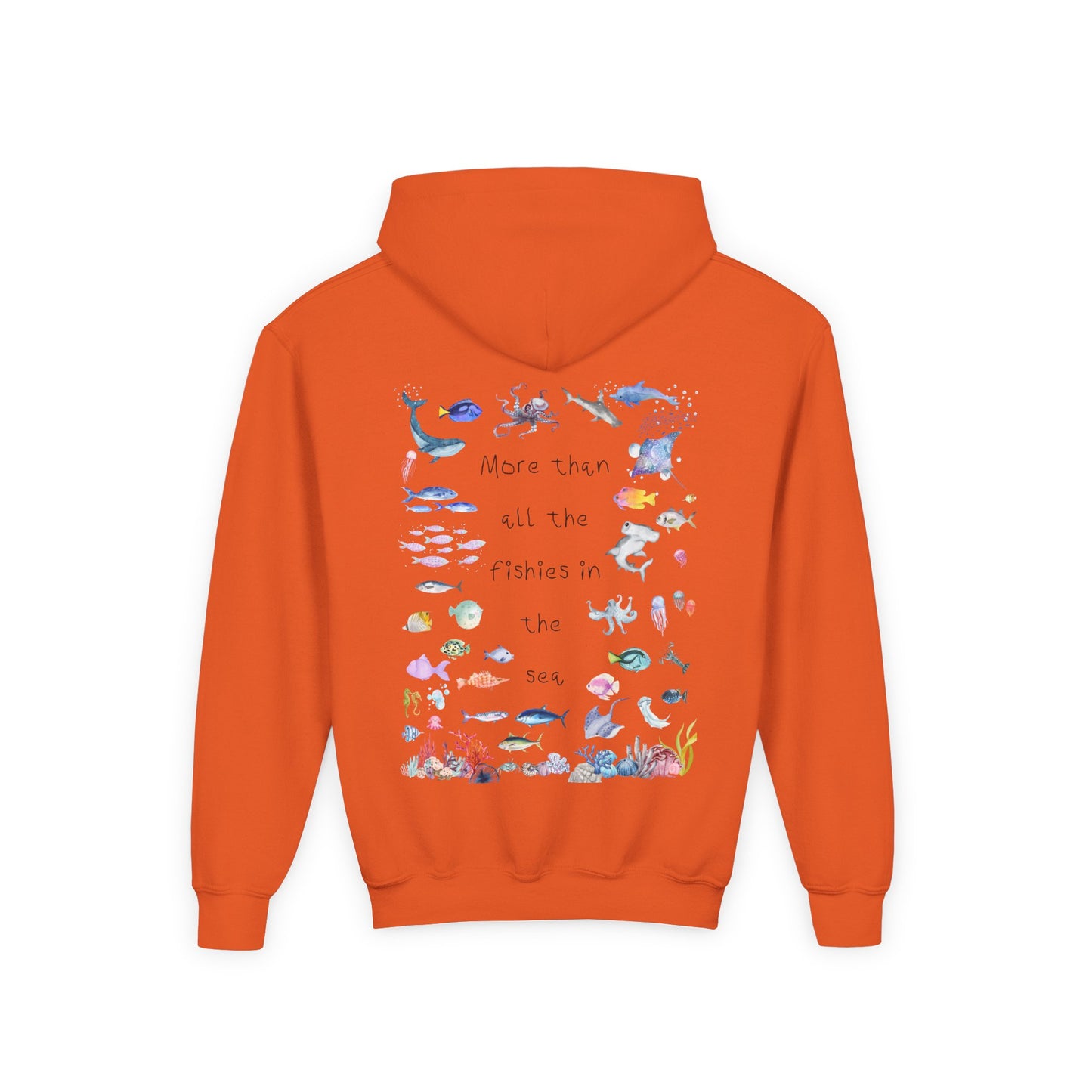 Kids MORE THAN ALL THE FISHIES Artwork Hoodie