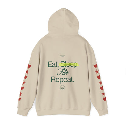 Eat Sleep File Repeat (M.O.T.H.E.R. "Mothers On Trial Have Equal Rights" Hoodie