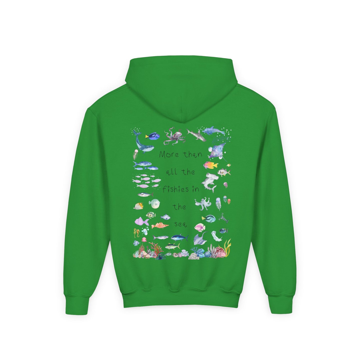 Kids MORE THAN ALL THE FISHIES Artwork Hoodie