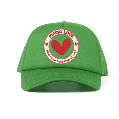 🌈 Mama Love Foam Trucker Hat – Red Circle Logo
