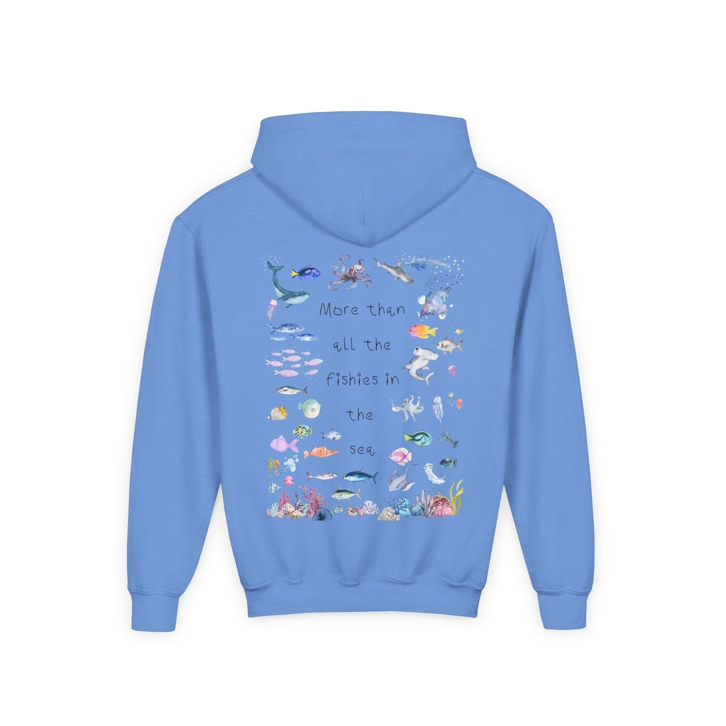 Kids MORE THAN ALL THE FISHIES Artwork Hoodie
