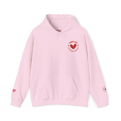 MOTHERS ON TRIAL HAVE EQUAL RIGHTS HOODIE (NO STARS & HEARTS DOWN SLEEVE DESIGN)