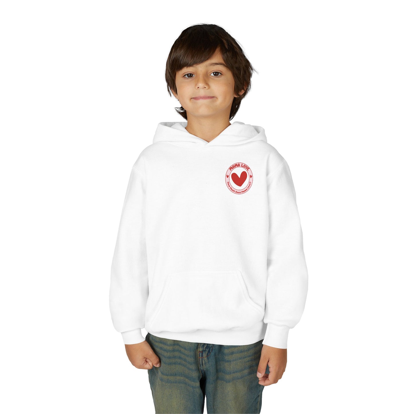 KIDS MORE THAN ALL THE WATER IN THE OCEAN HOODIE - MAGENTA FRONT LOGO