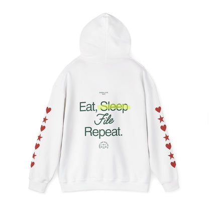 Eat Sleep File Repeat (M.O.T.H.E.R. "Mothers On Trial Have Equal Rights" Hoodie