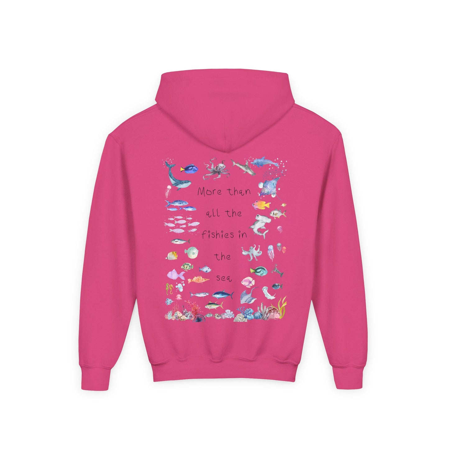 Kids MORE THAN ALL THE FISHIES Artwork Hoodie