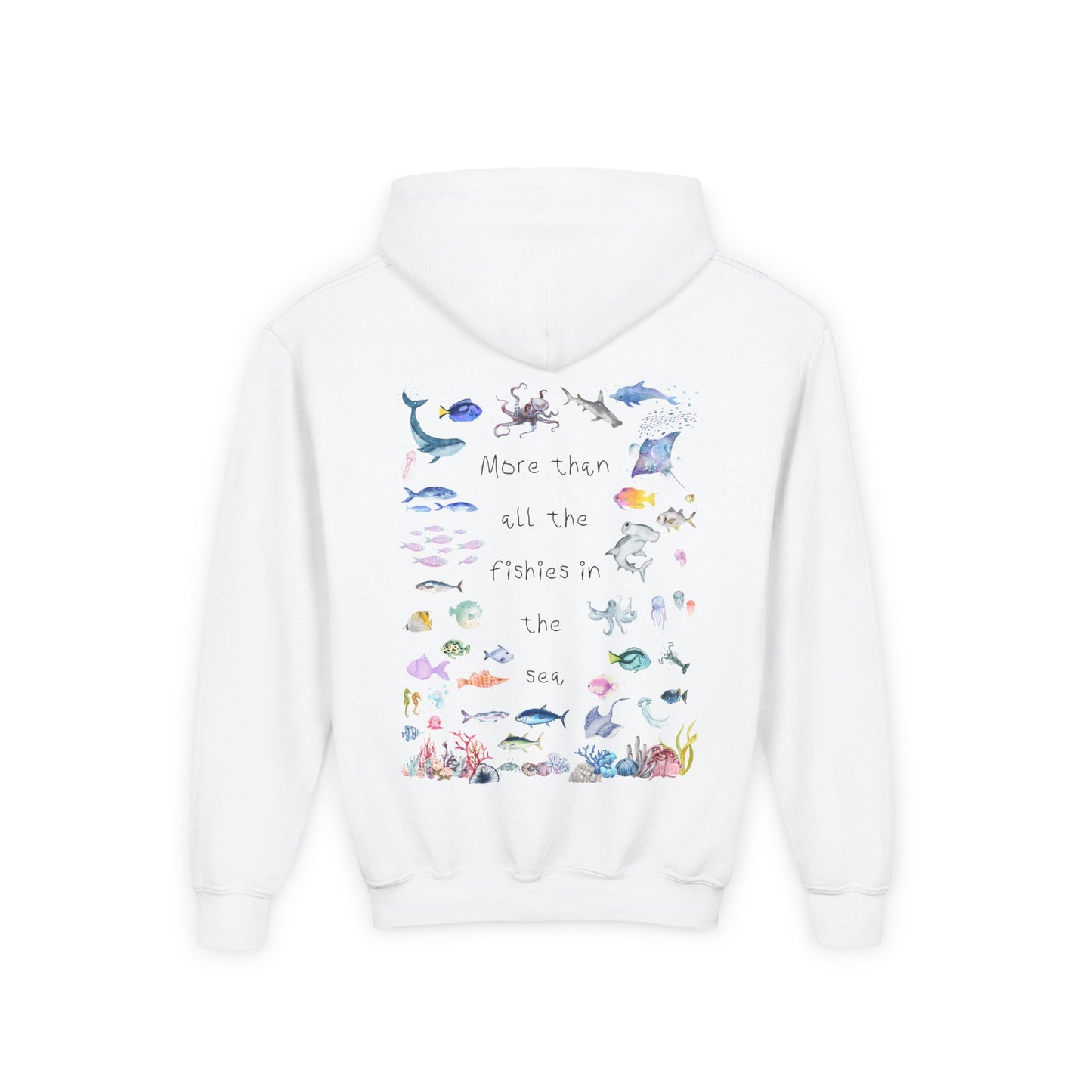 Kids MORE THAN ALL THE FISHIES Artwork Hoodie
