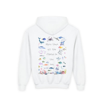 Kids MORE THAN ALL THE FISHIES Artwork Hoodie