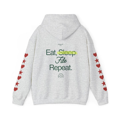 Eat Sleep File Repeat (M.O.T.H.E.R. "Mothers On Trial Have Equal Rights" Hoodie