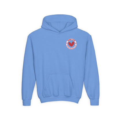 KIDS MORE THAN ALL THE WATER IN THE OCEAN HOODIE - MAGENTA FRONT LOGO