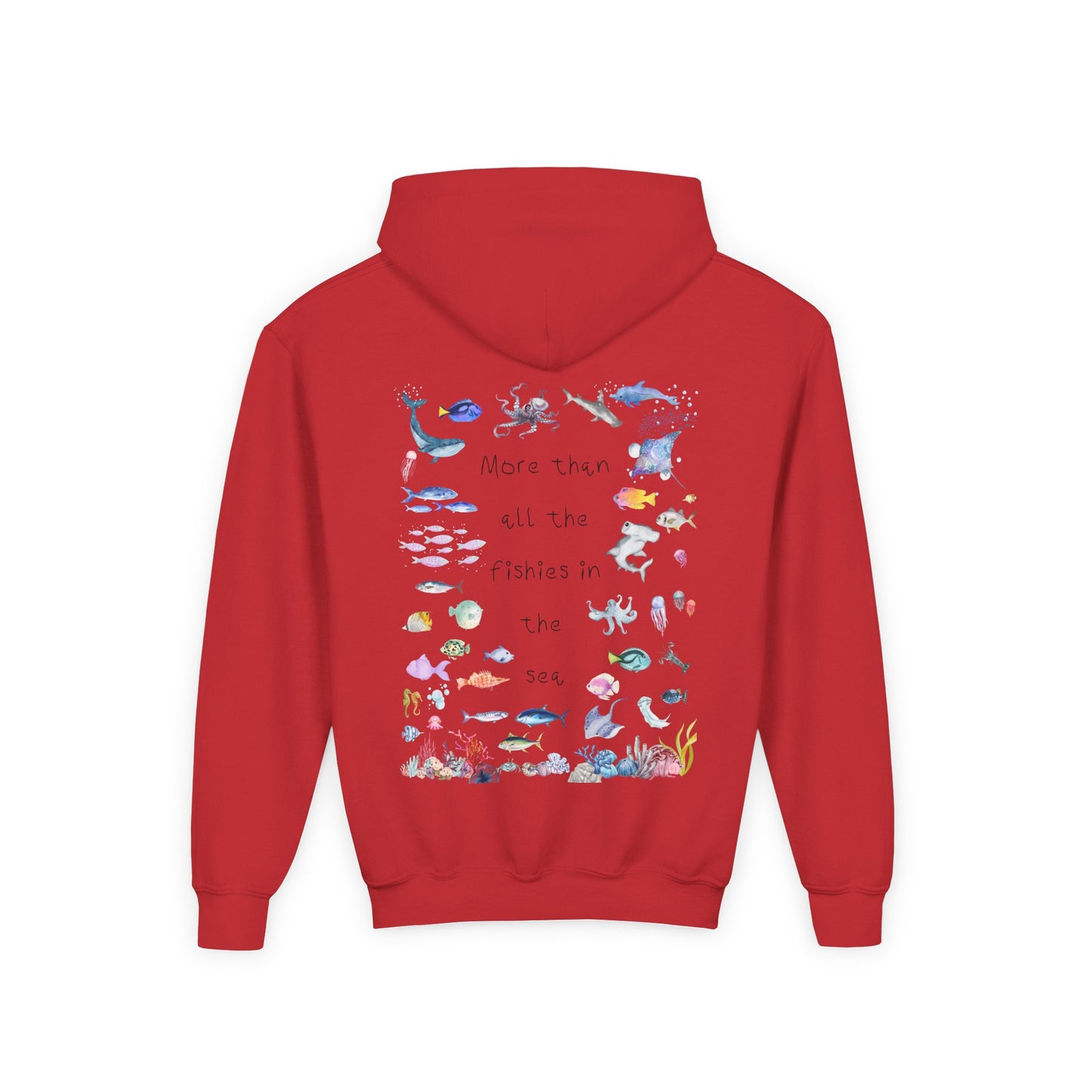 Kids MORE THAN ALL THE FISHIES Artwork Hoodie